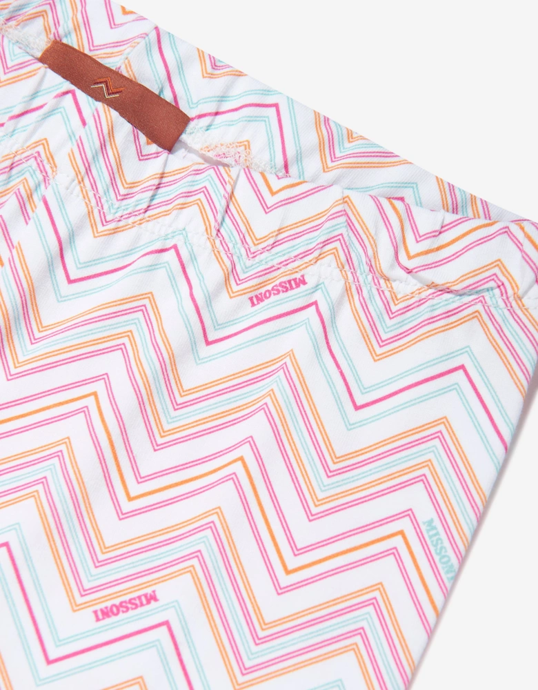 Girls Zigzag Leggings in Multicolour