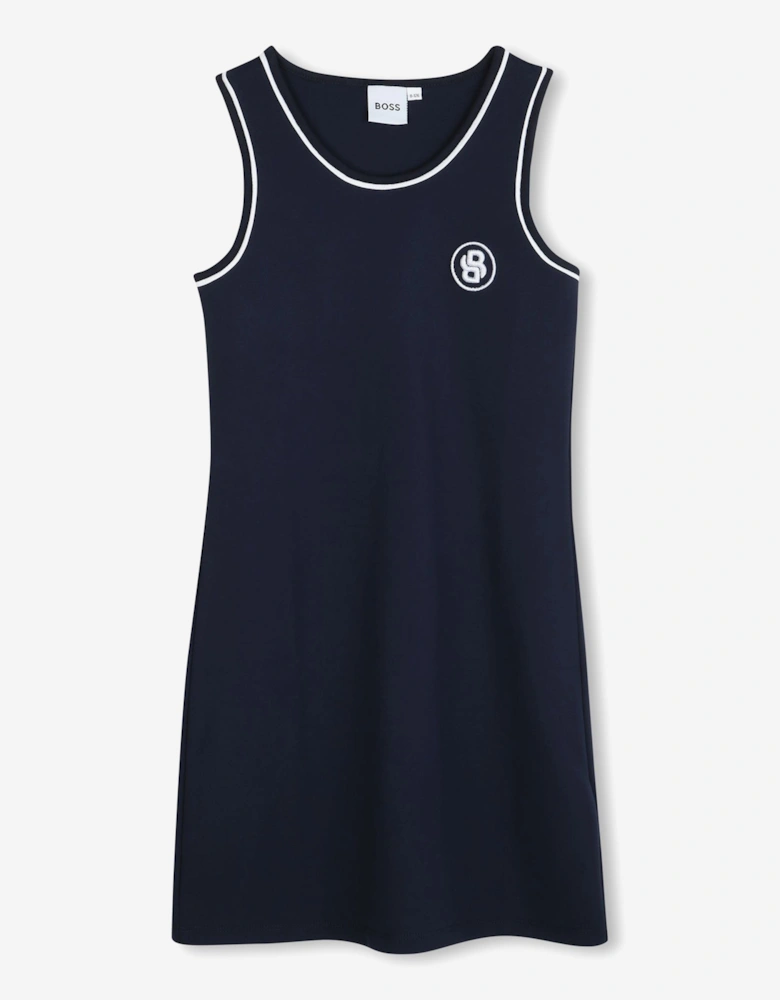 BOSS Girls Milano Tank Dress in Navy