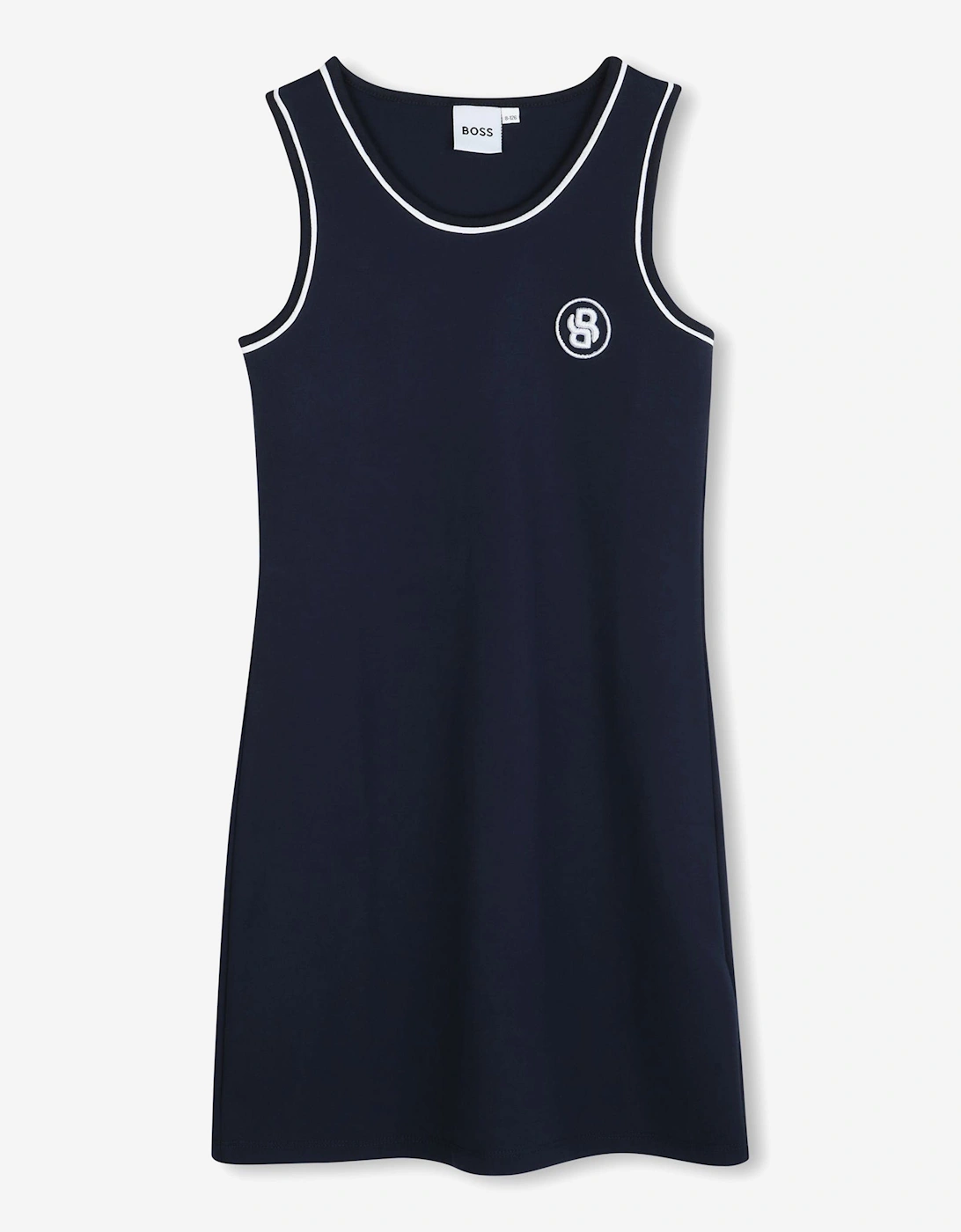 Girl's BOSS Girls Milano Tank Dress in Navy - Blue - Size: 8 years