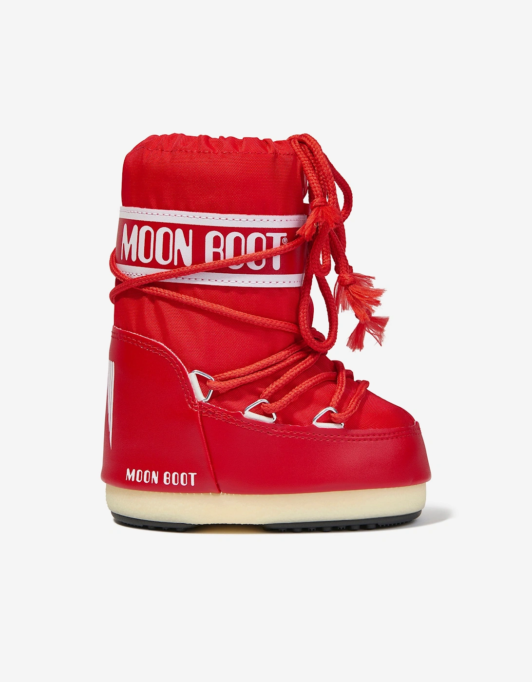 Moon Boot Kids Icon Nylon Snow Boots in Red