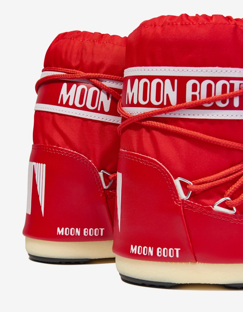 Moon Boot Kids Icon Nylon Snow Boots in Red