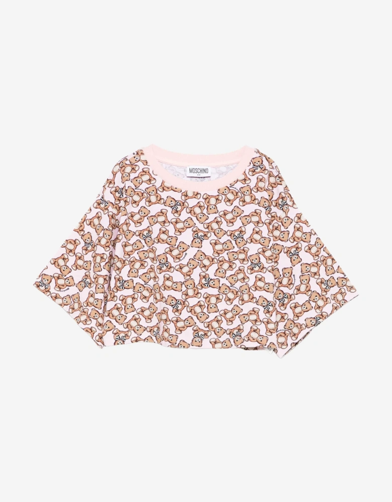 Girls Teddy Bear T-Shirt in Pink