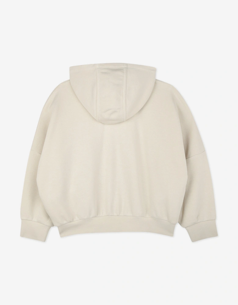 BOSS Girls Double B Zip Up Top in Beige
