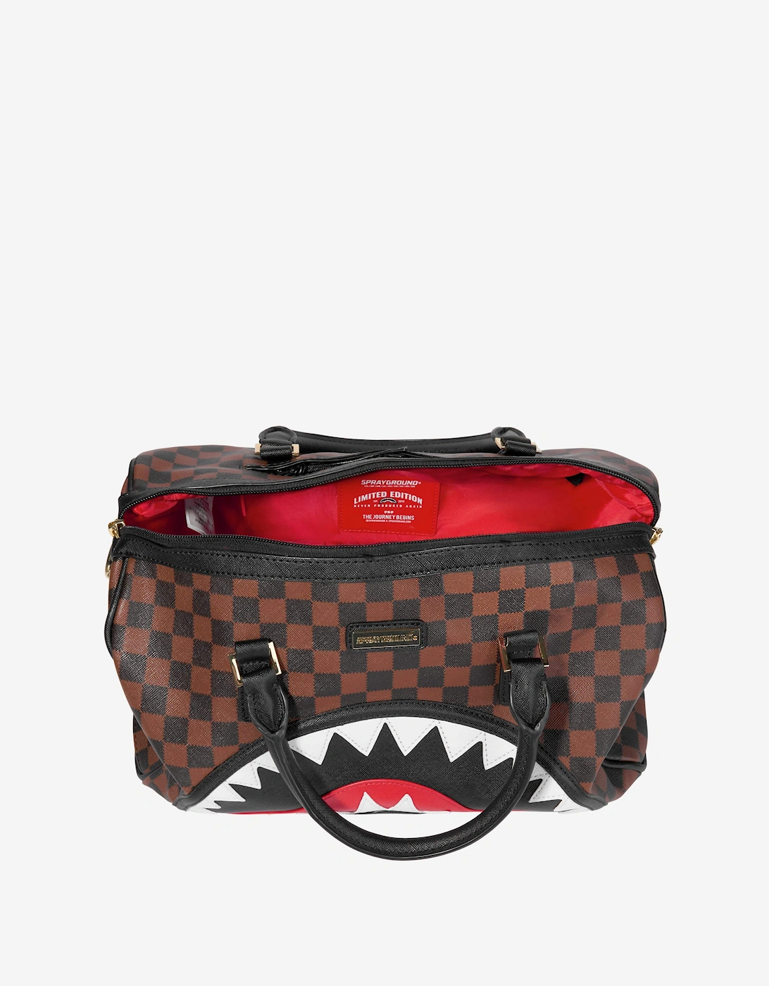 Kids Sawtooth Sharks In Paris Mini Duffle in Brown (33cm)
