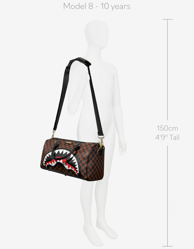 Kids Sawtooth Sharks In Paris Mini Duffle in Brown (33cm)