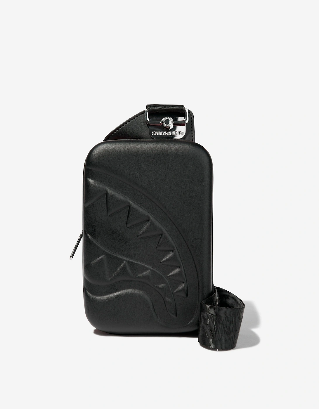 Rid Printed Zipper Hard Shell Sling in Black, 7 of 6