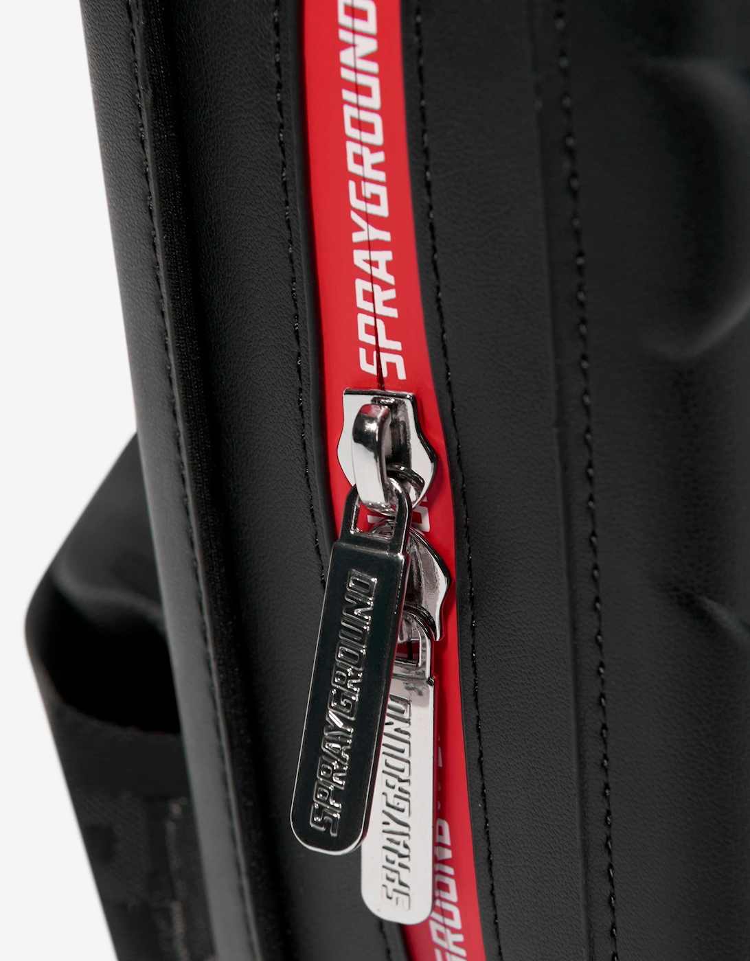 Rid Printed Zipper Hard Shell Sling in Black