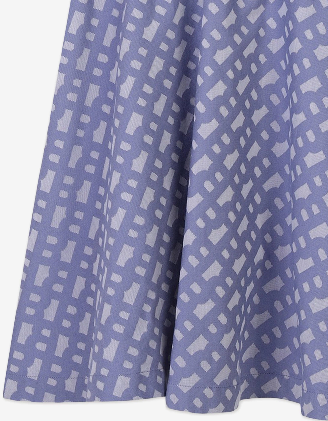 BOSS Girls Jacquard Monogram Dress in Blue