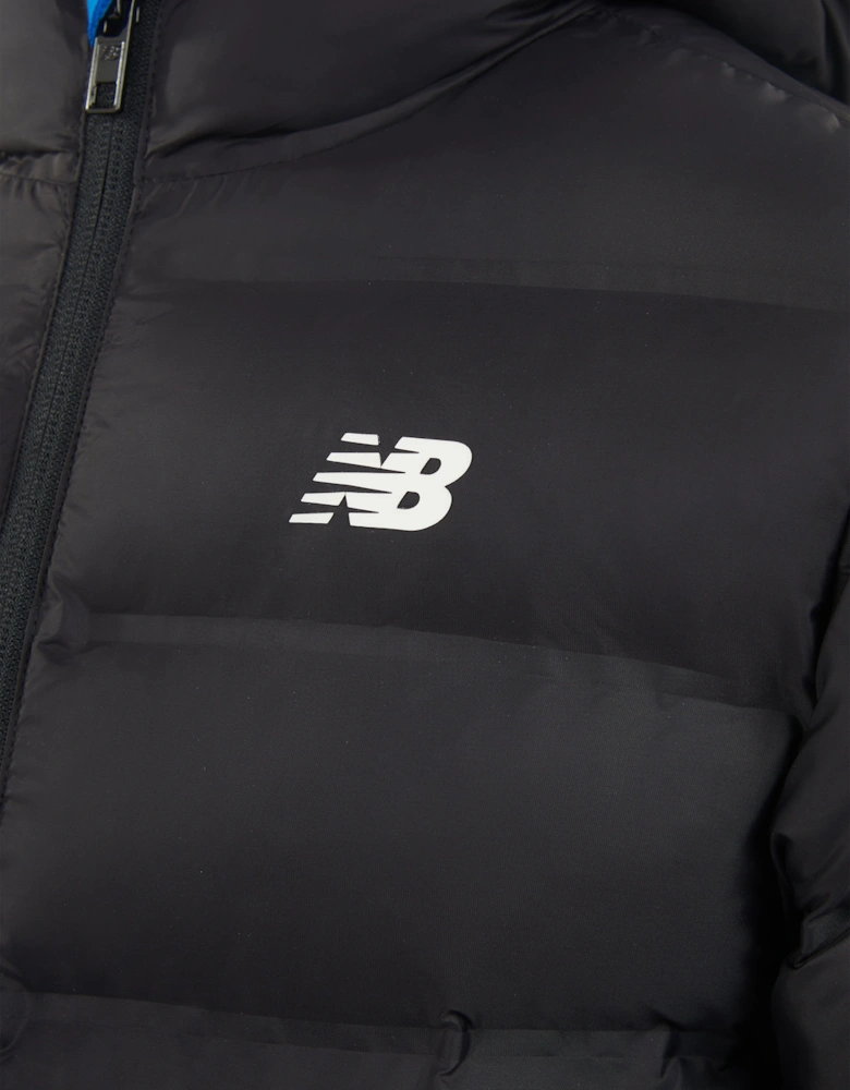 Boys Bond Quilted Jacket in Black