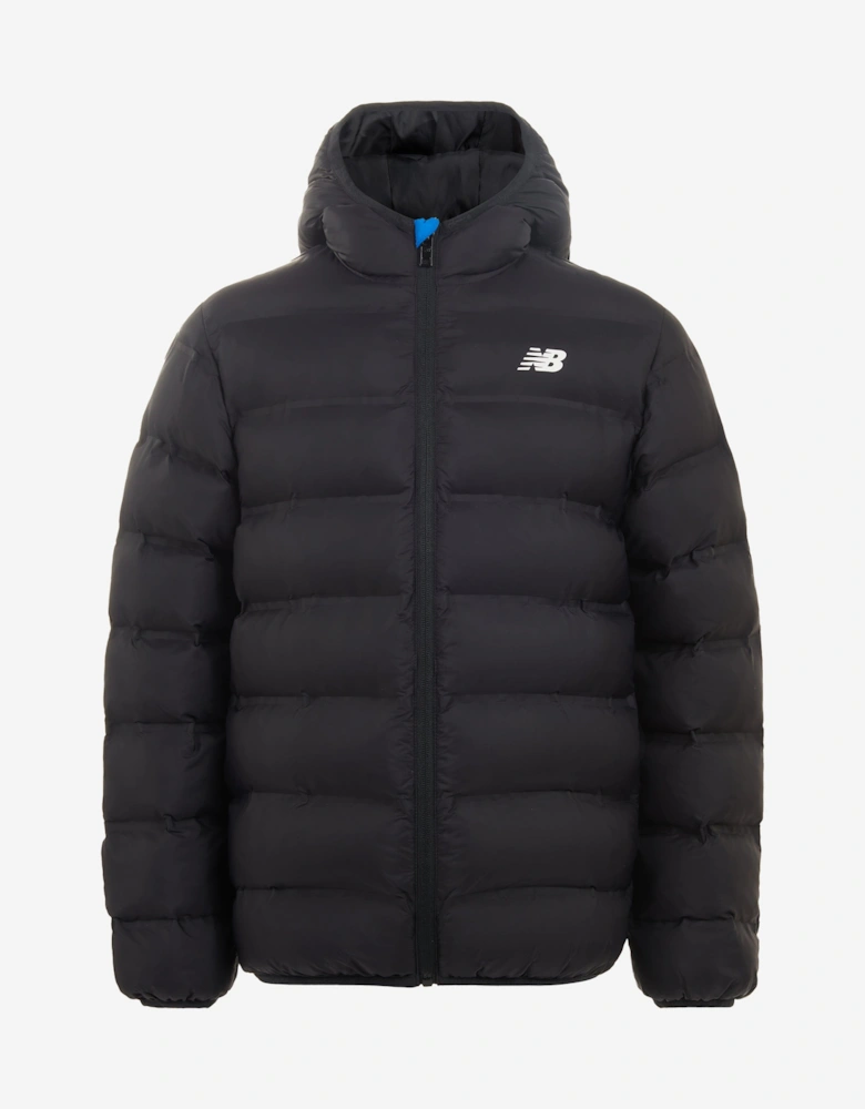 Boys Bond Quilted Jacket in Black