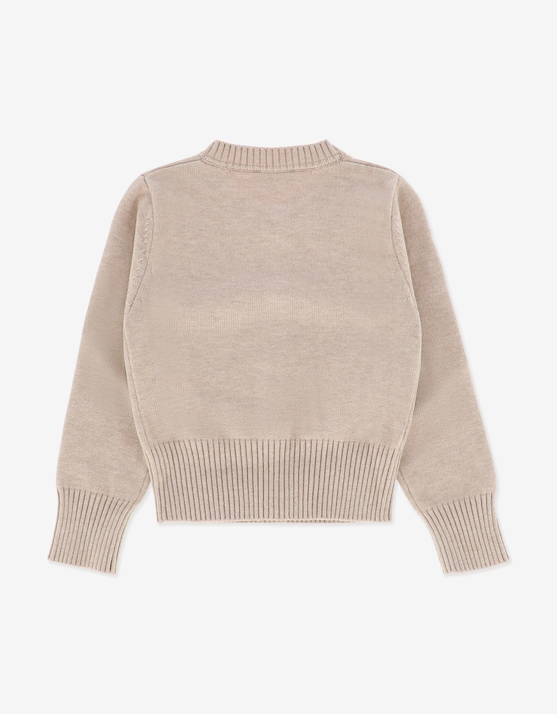 Angels Face Girls Kamala Crystal Studded Cardigan in Beige