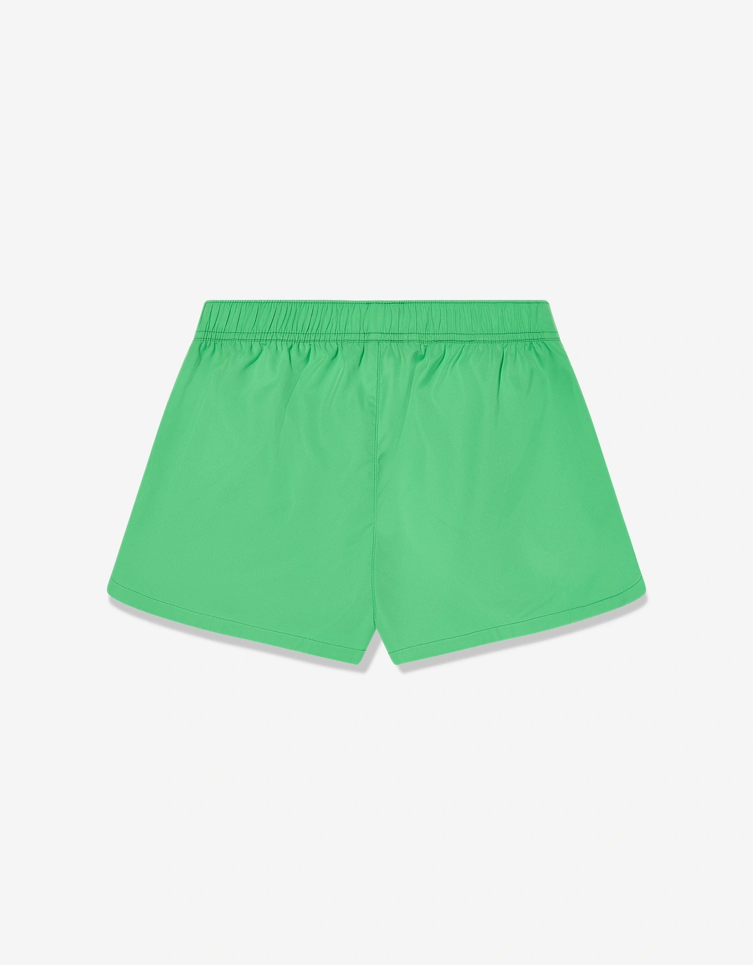 Girls Athletic Logo Shorts in Green