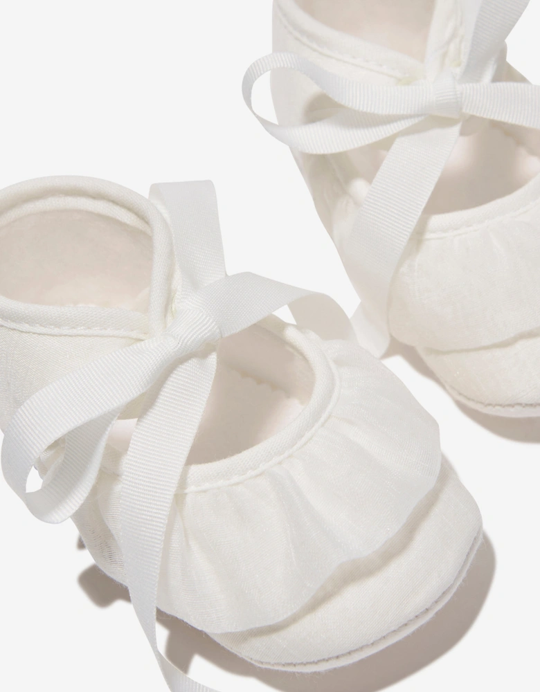 Baby Girls Pre-Walker Shoes in Ivory