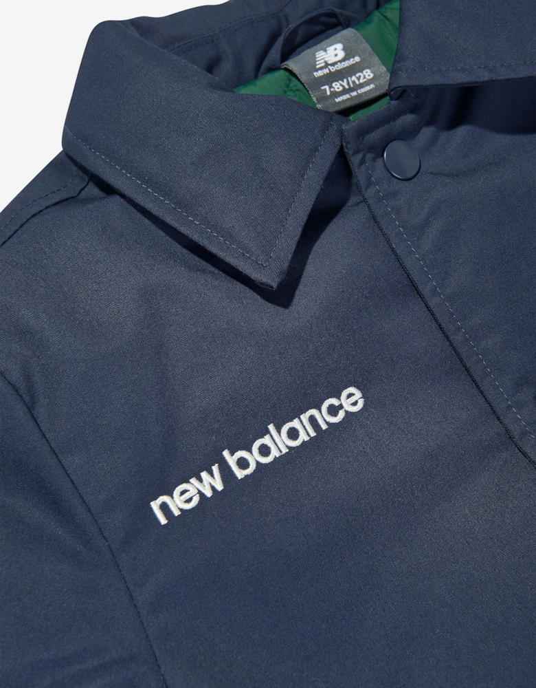 Boys Premium Coach Jacket in Navy