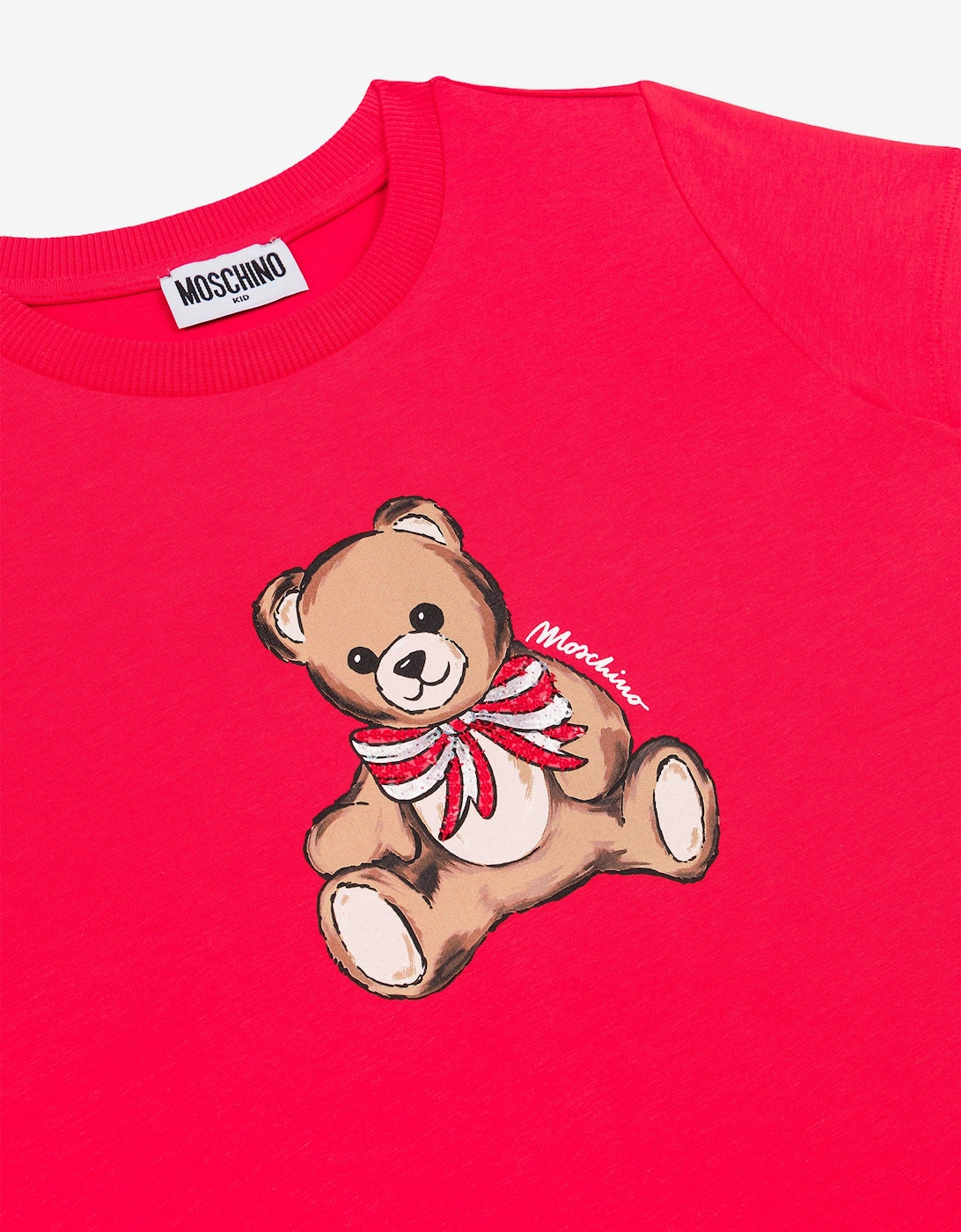 Girls Teddy Bear T-Shirt in Red
