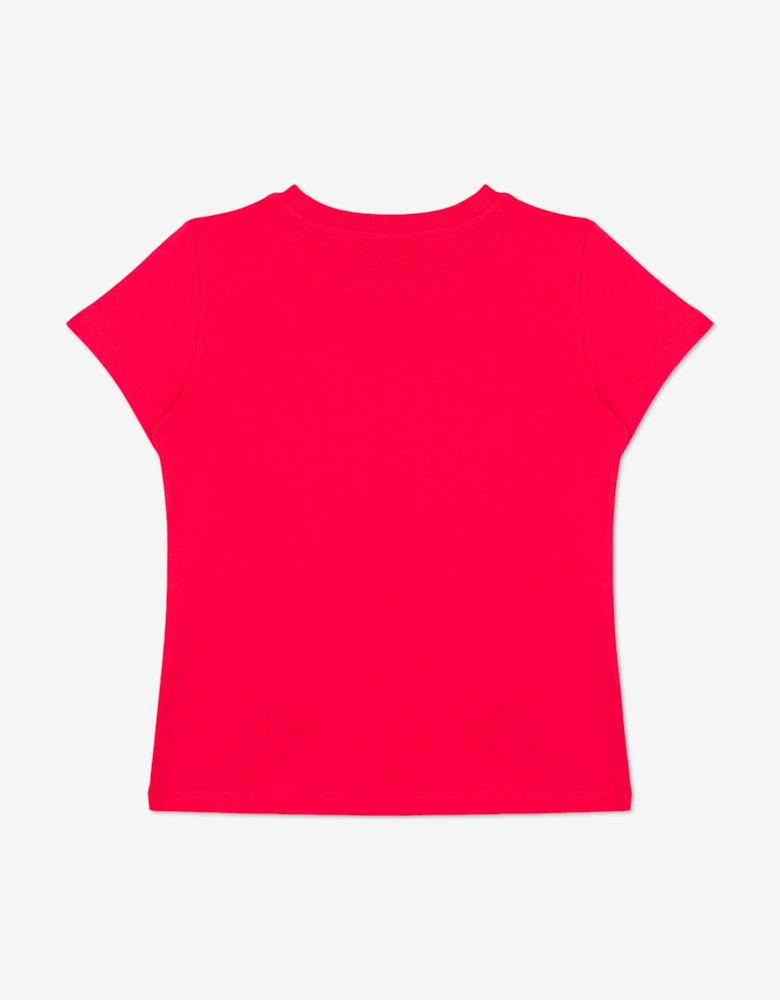 Girls Teddy Bear T-Shirt in Red