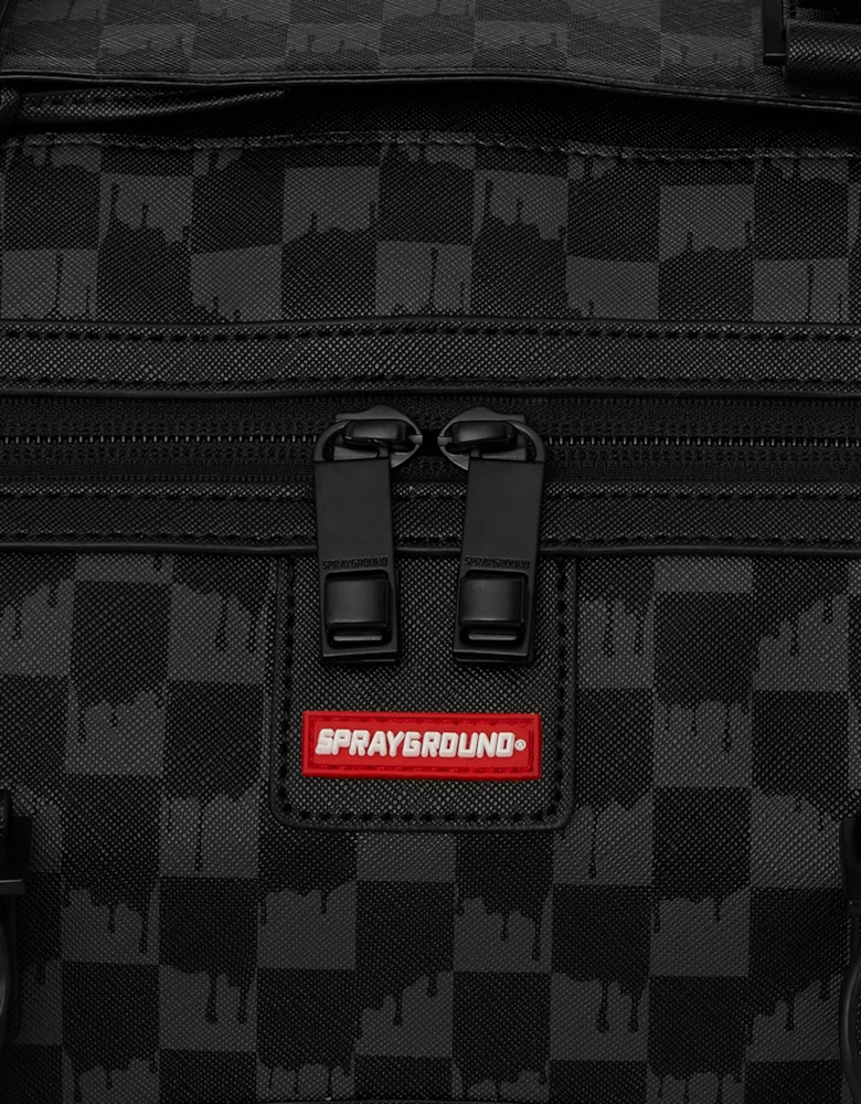 Kids Dripping Sharks In Paris Duffle in Black (50cm)