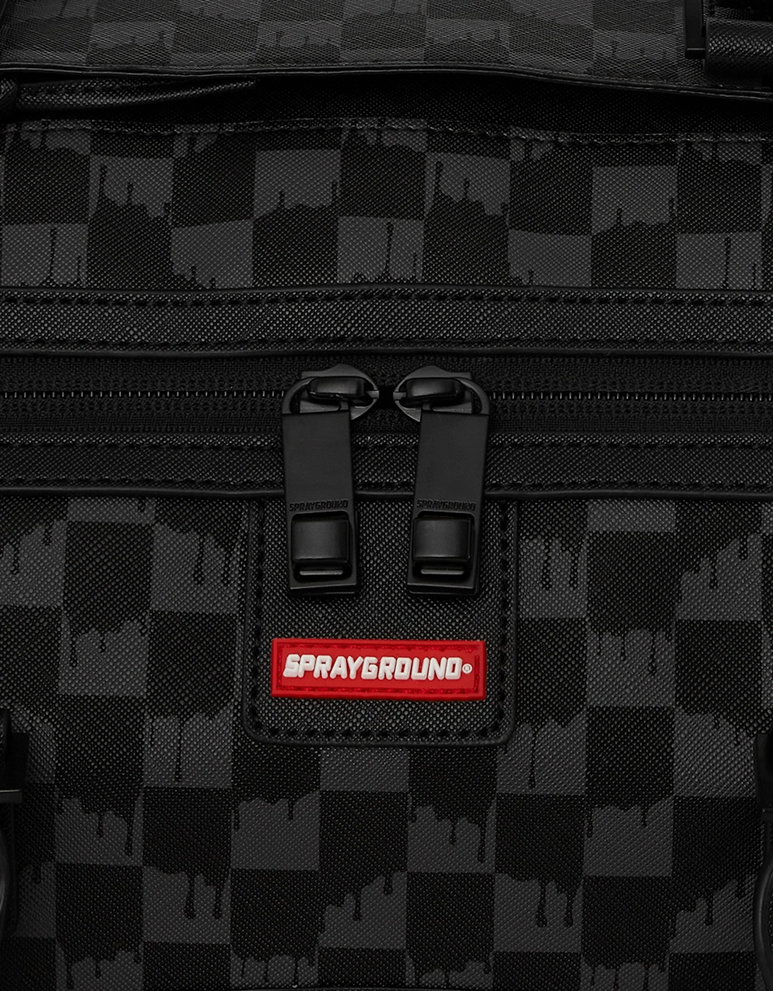 Kids Dripping Sharks In Paris Duffle in Black (50cm)