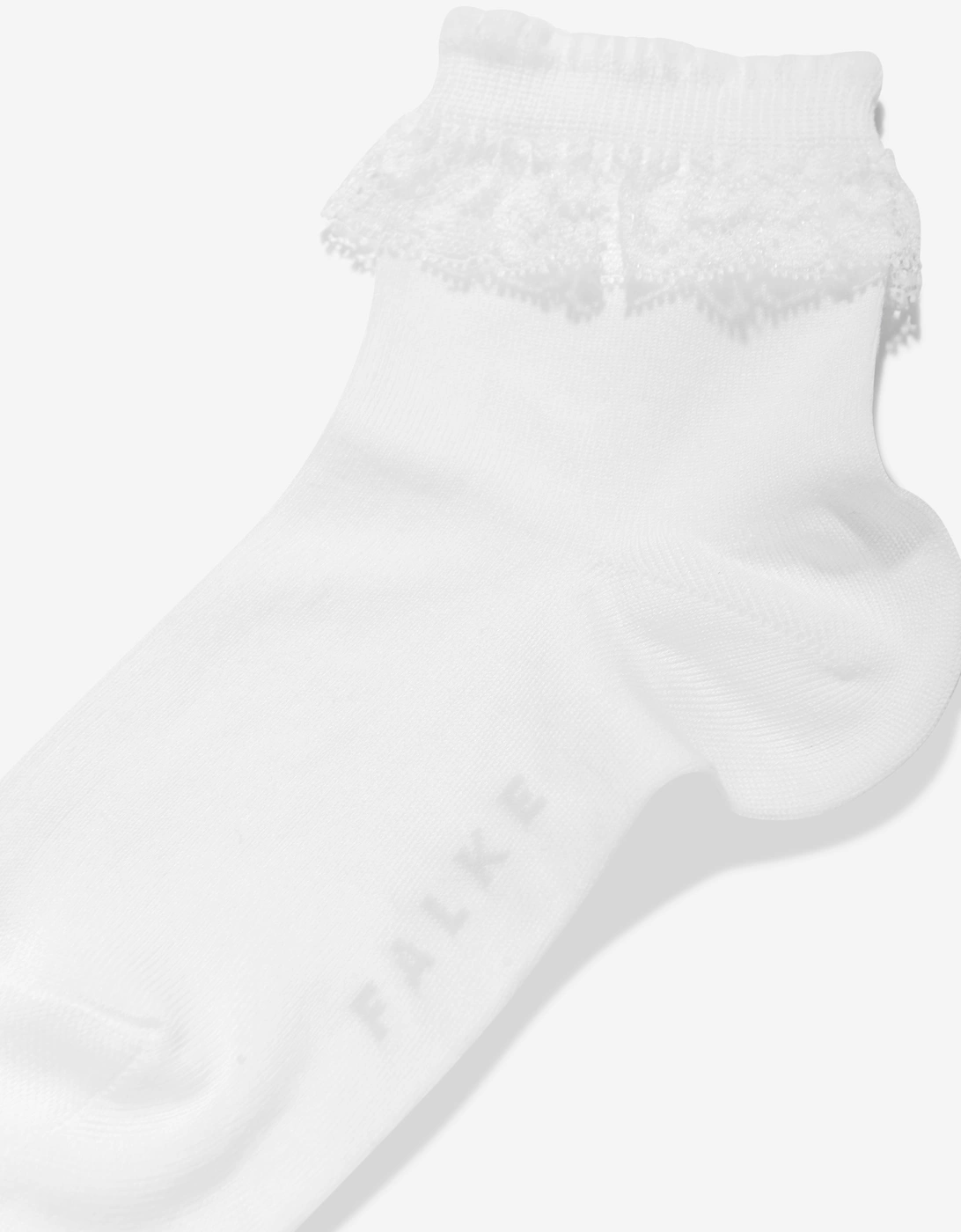 Girls Romantic Lace Socks in White