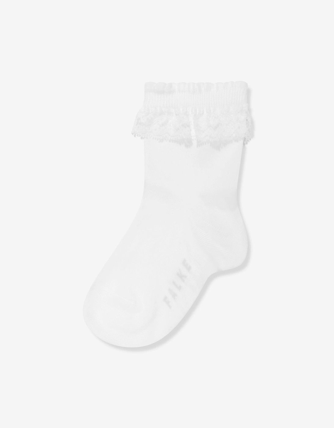 Girls Romantic Lace Socks in White