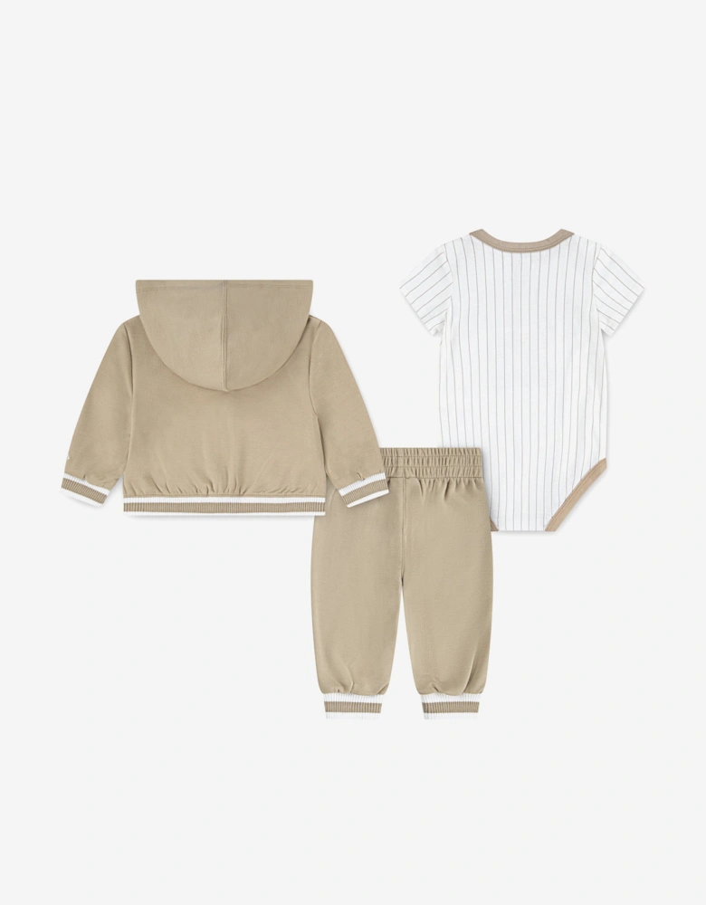 Baby MJ 23 Tracksuit Set in Beige