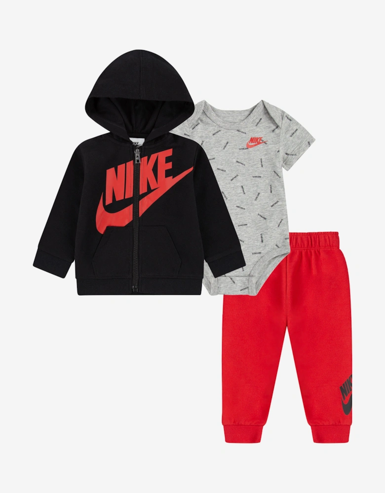 Baby Boys 3 Piece Tracksuit Set in Red