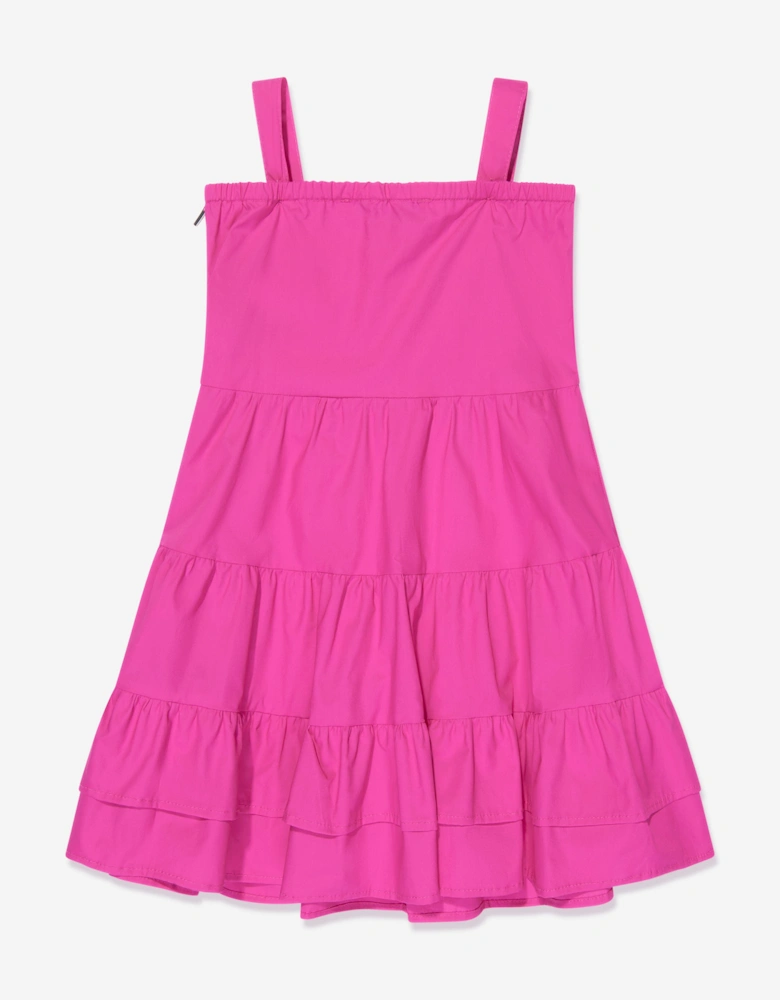 Girls Ruffle Dress in Pink