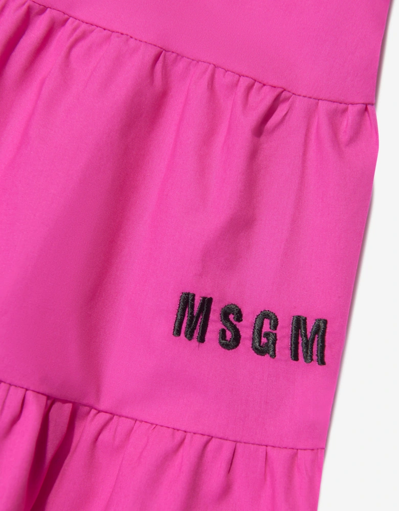 Girls Ruffle Dress in Pink