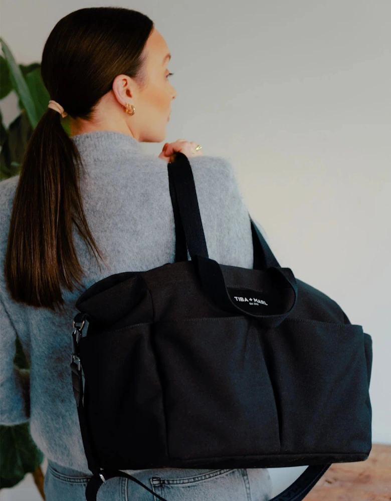 Baby The Canvas Tote Bag in Black (30cm)