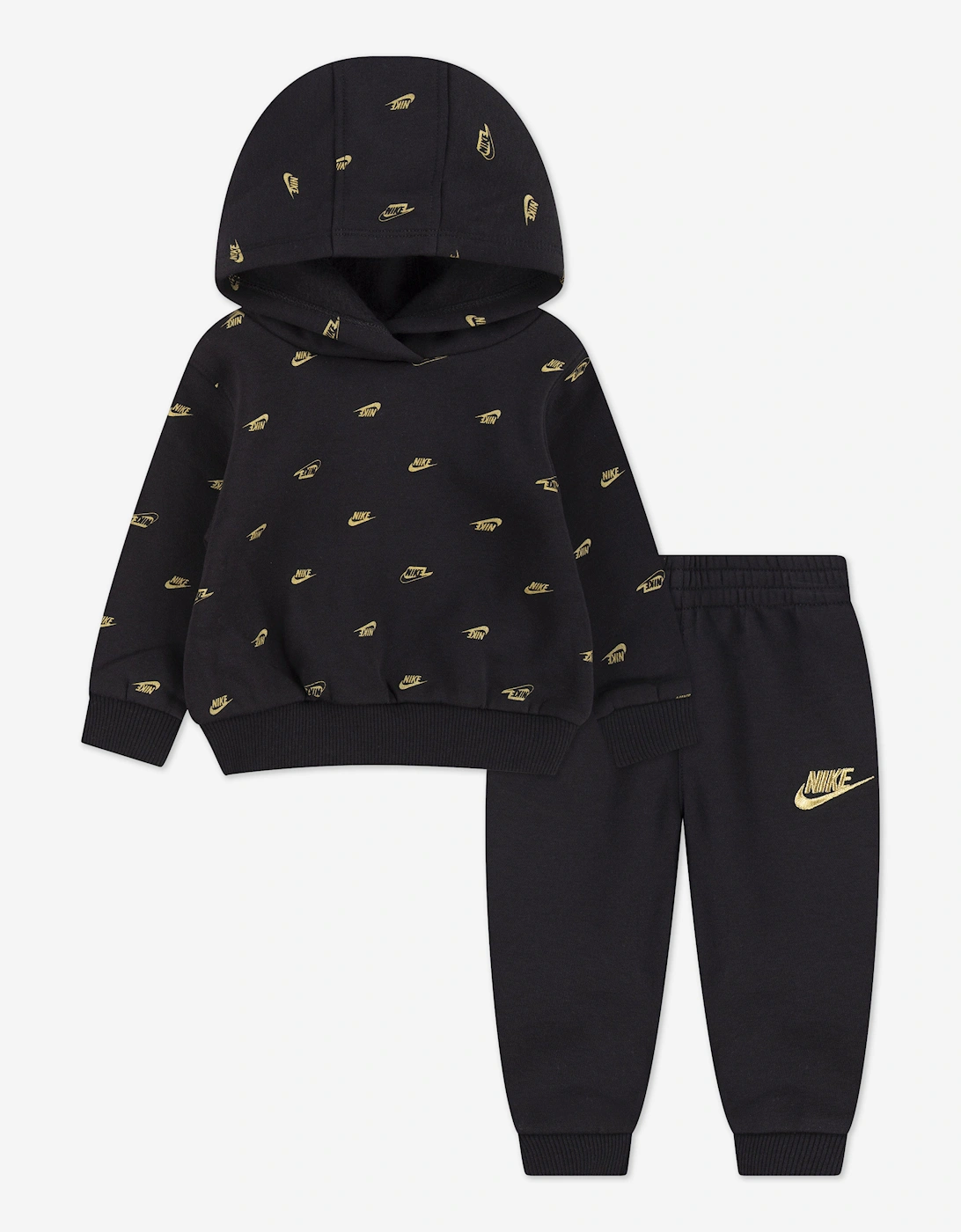 Baby NSW AOP Fleece Tracksuit in Black, 5 of 4