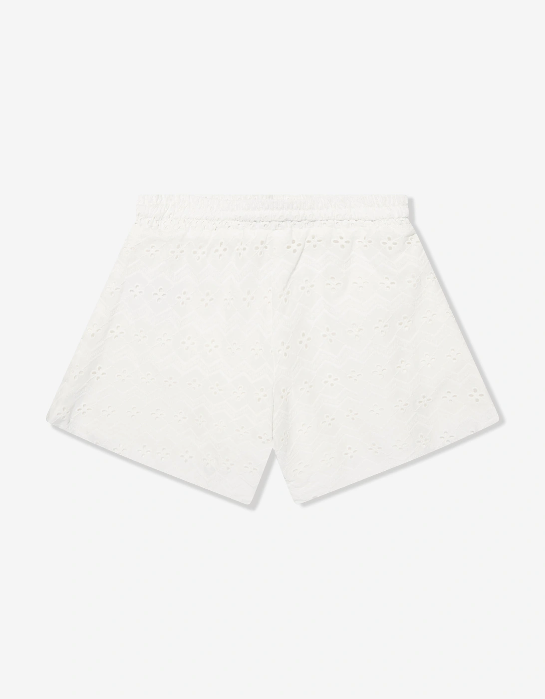 Girls Flared Shorts in White