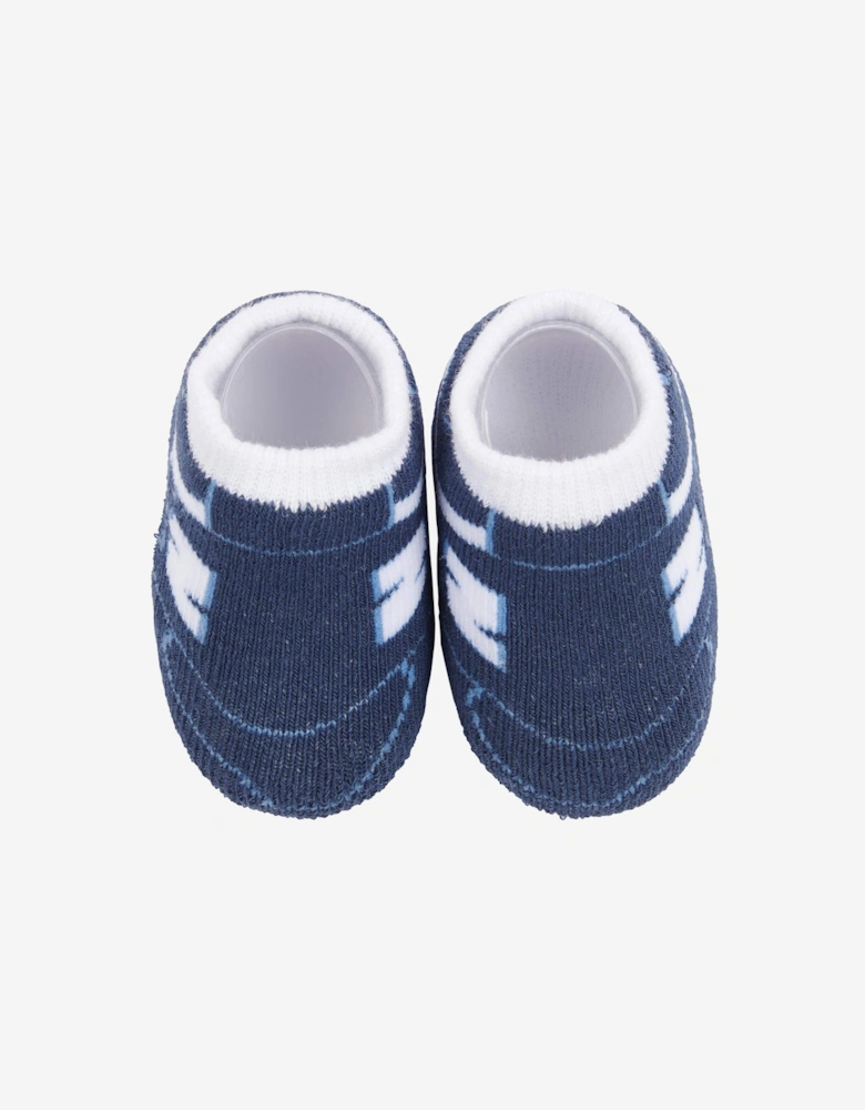 Baby Boys Classic 2 Pack Bootie Set in Navy