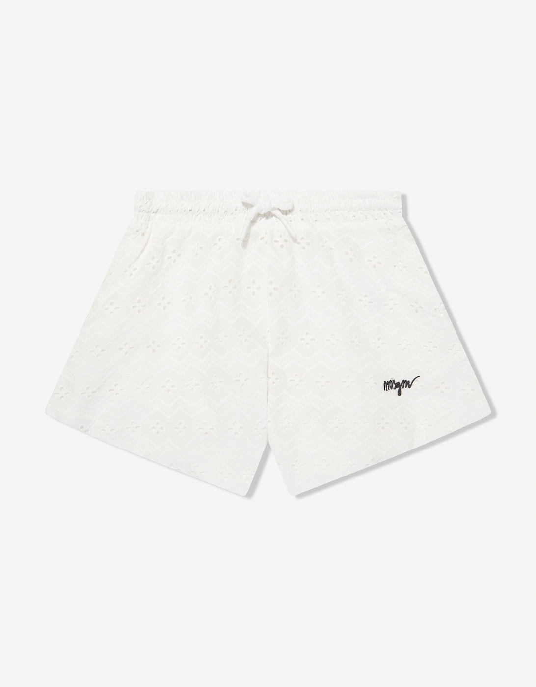 Girls Flared Shorts in White, 5 of 4