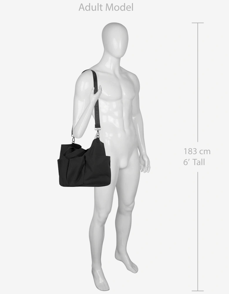 Baby The Canvas Tote Bag in Black (30cm)