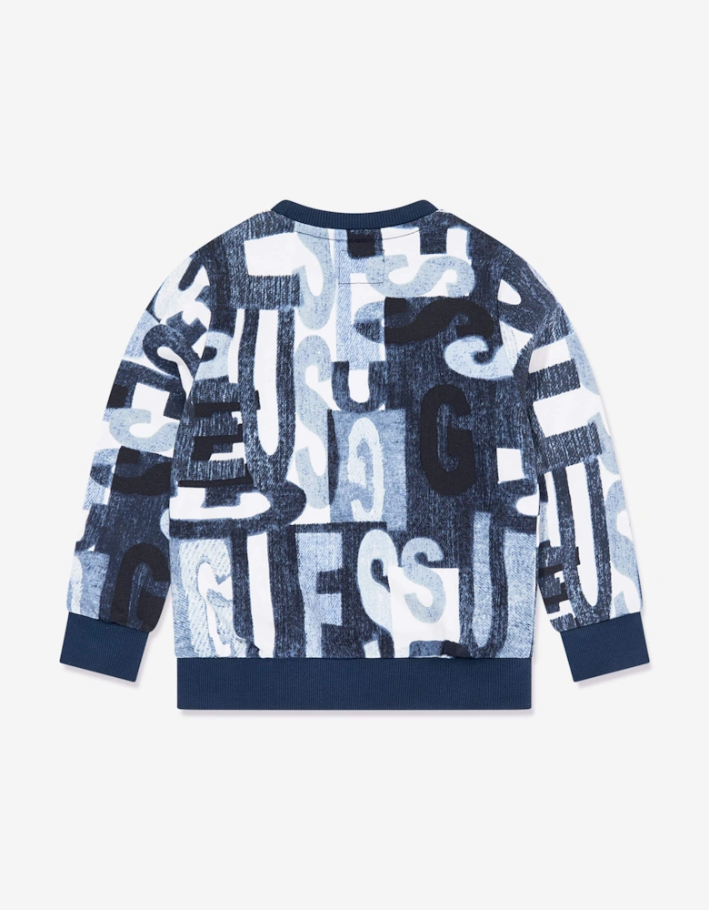 Boys Logo Sweatshirt in Blue