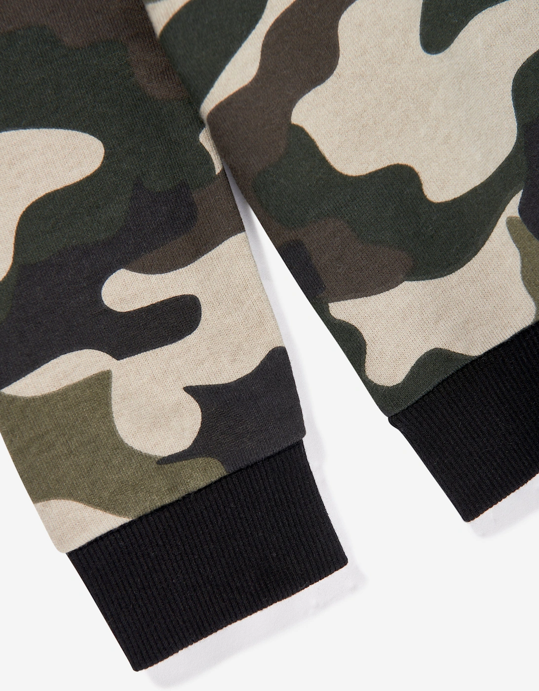 Boys Camouflage Logo Sweatshirt in Green