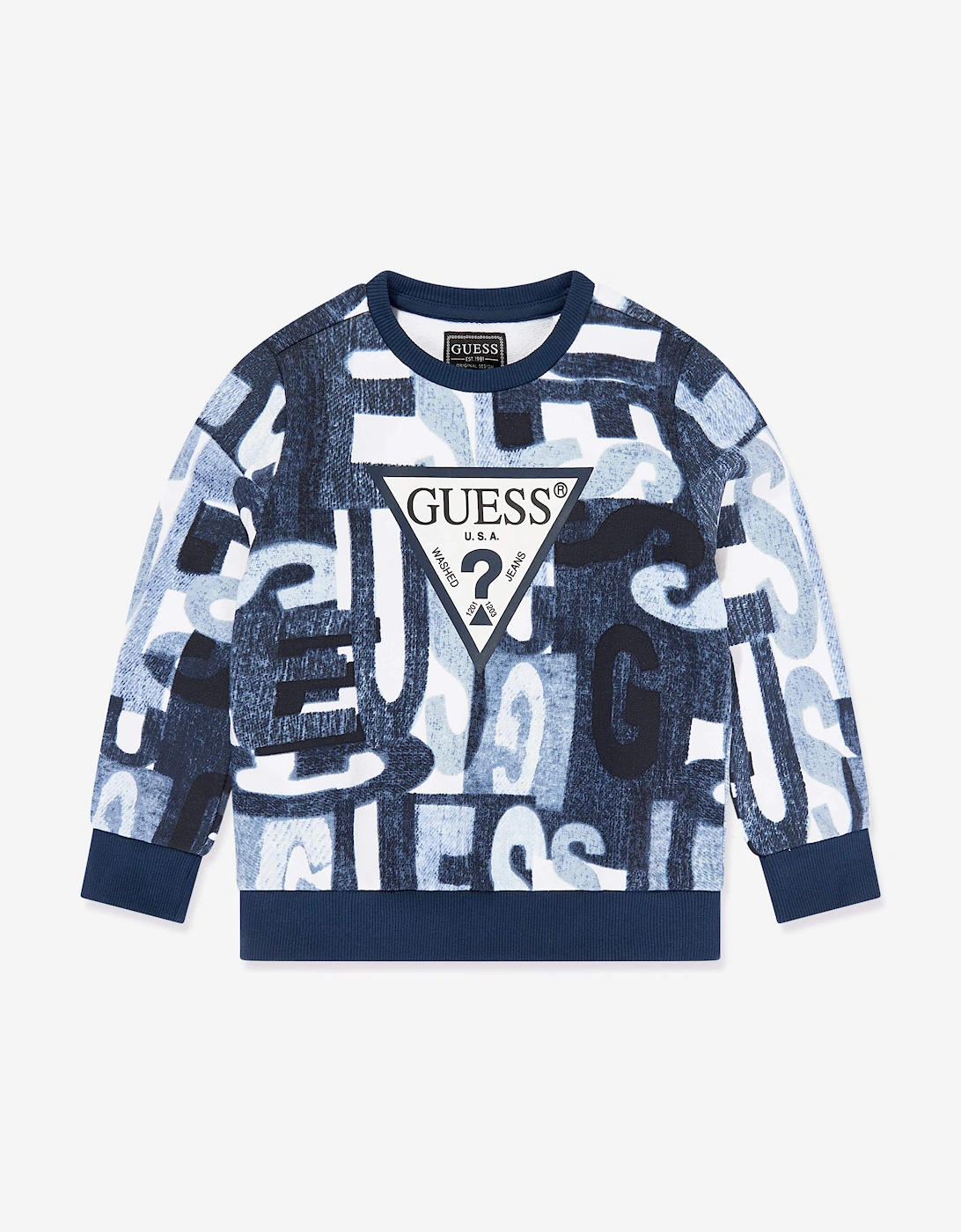 Boys Logo Sweatshirt in Blue, 5 of 4