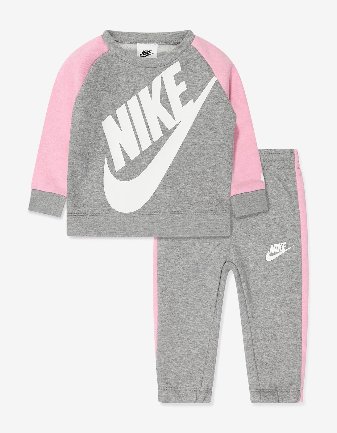 Baby Girls Oversized Futura Tracksuit in Grey, 5 of 4