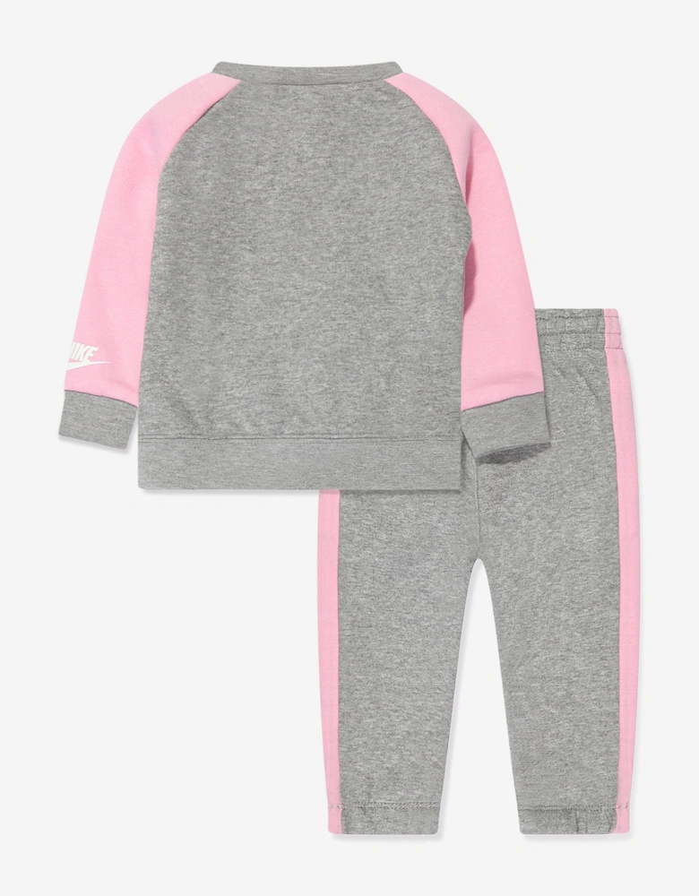Baby Girls Oversized Futura Tracksuit in Grey