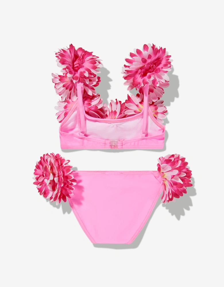 Girls Flower Bikini in Pink