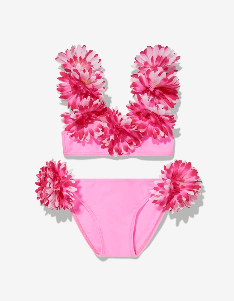 Girls Flower Bikini in Pink