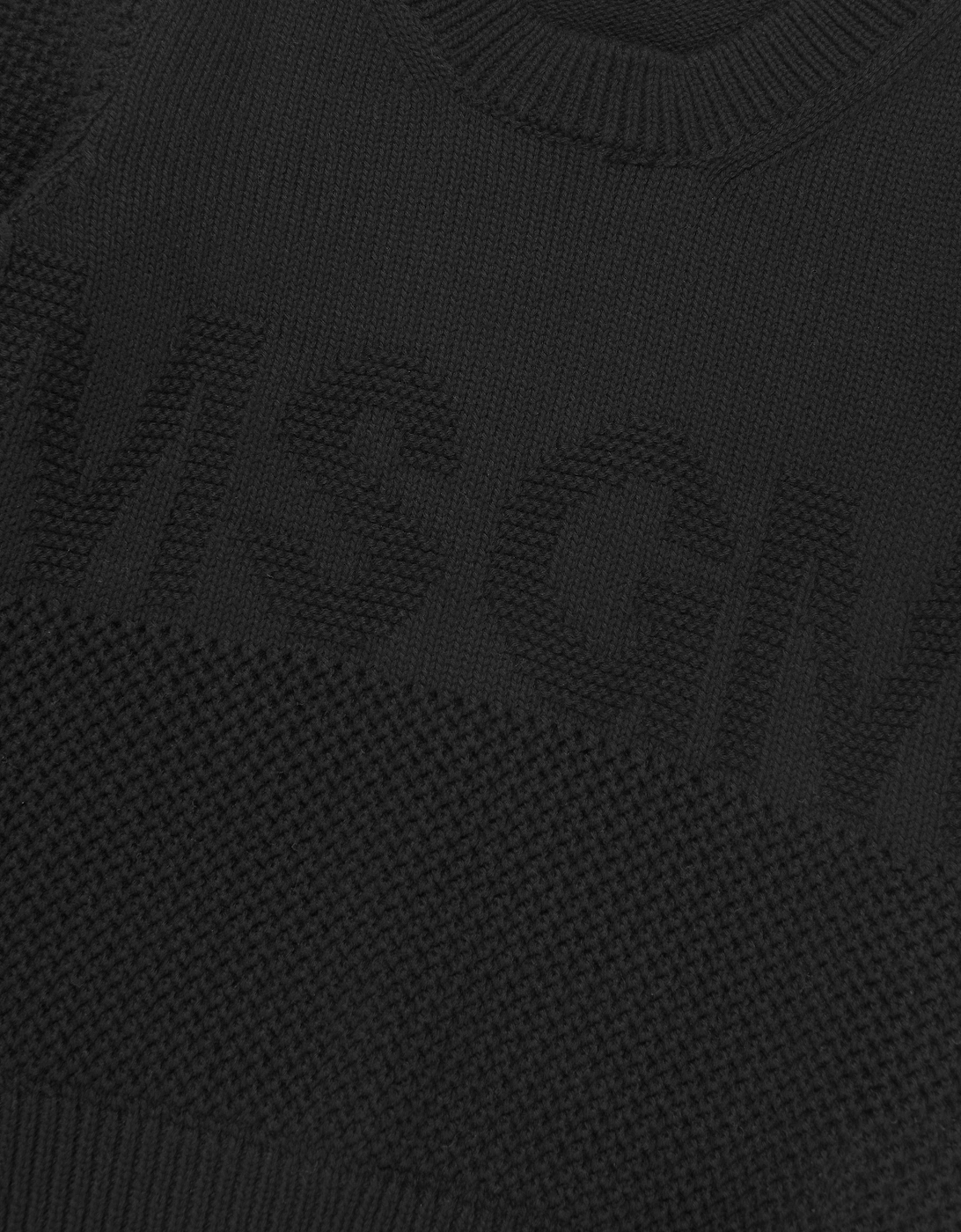 Girls Cropped Logo T-Shirt in Black