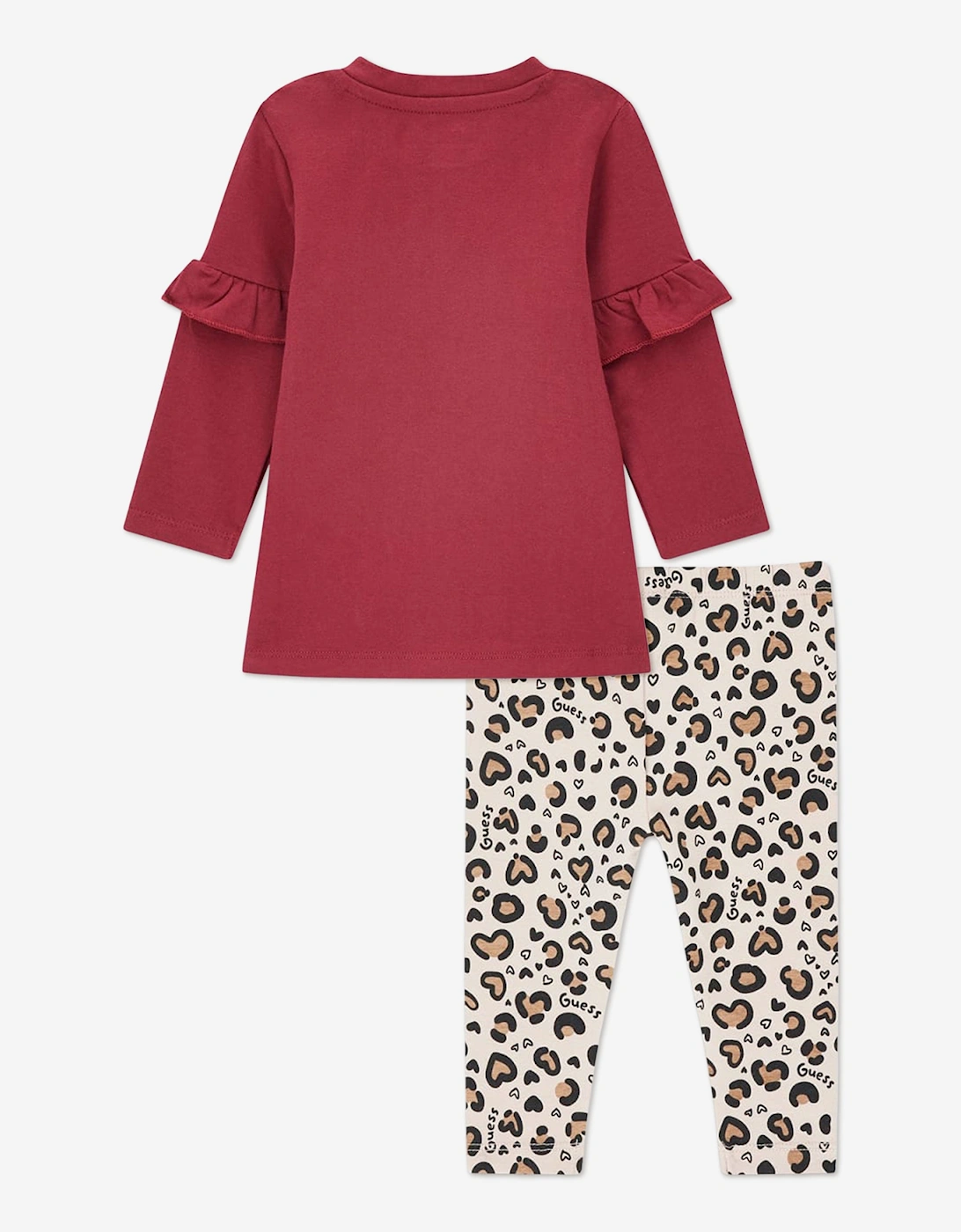 Baby Girls Legging Set in Red