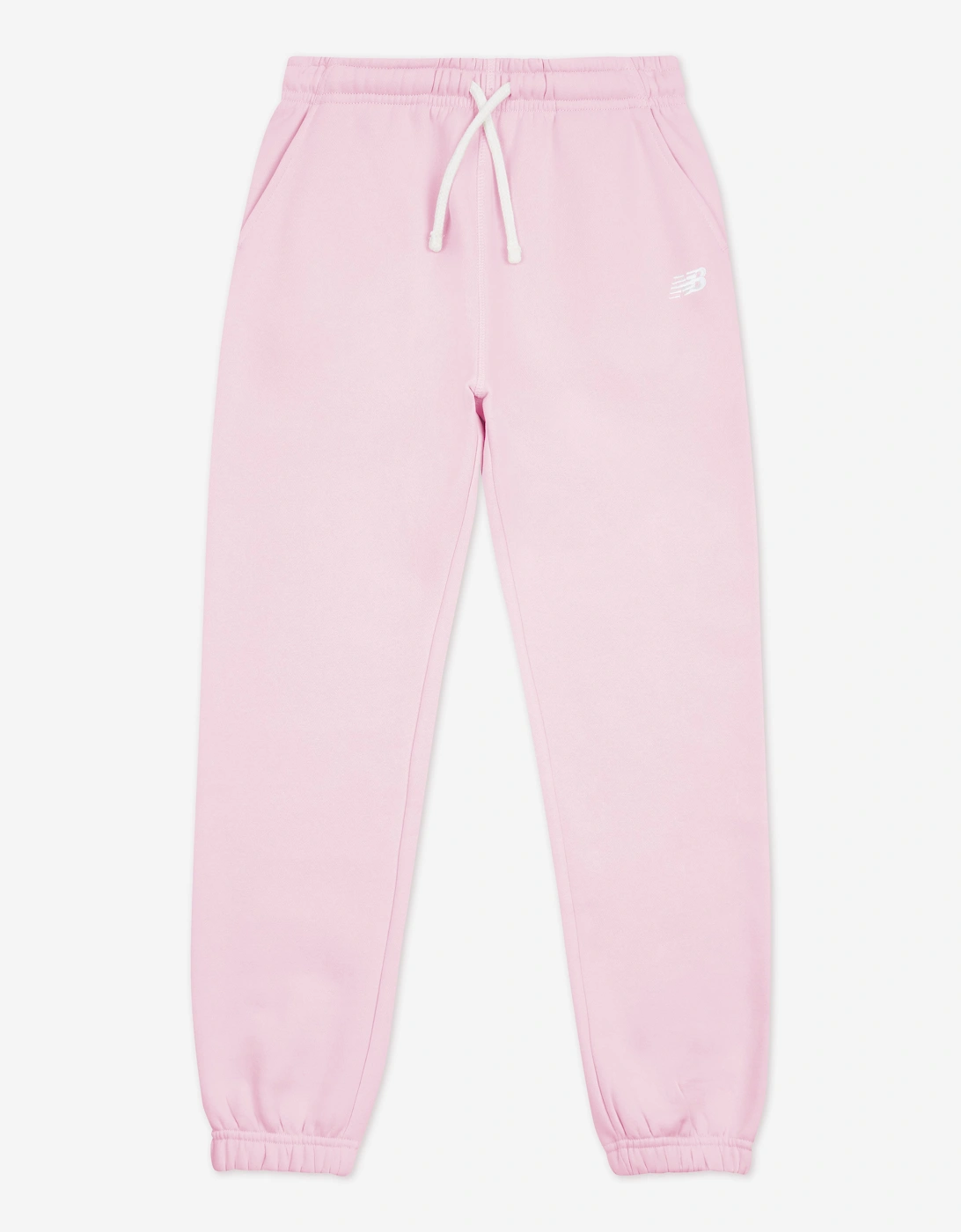 New Balance Girls Pink 'S Brush Back Logo Joggers In  12 Years/13 Years Size 12 Kids