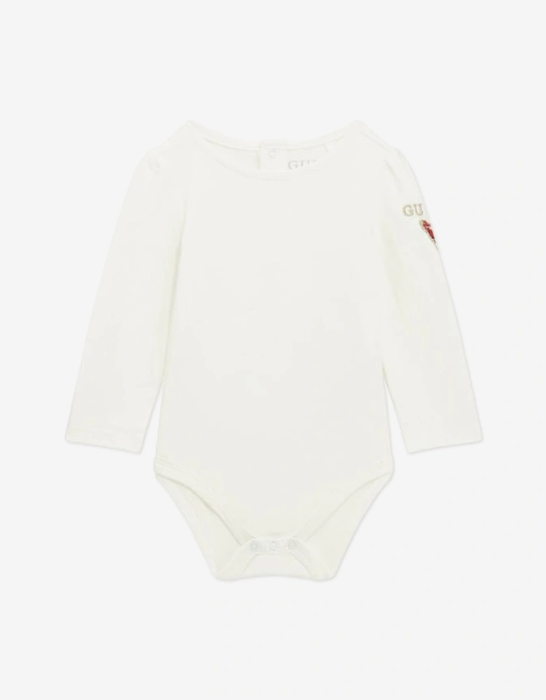 Baby Girls Tweed Skirtall Set in Ivory