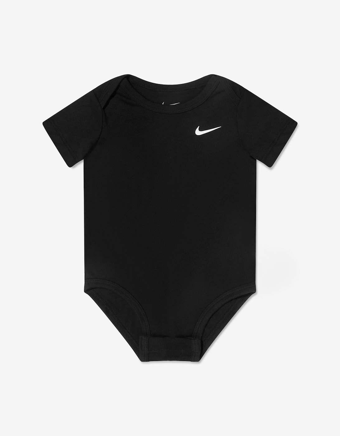 Baby Boys 3 Pack Swoosh Bodysuit Set in Black