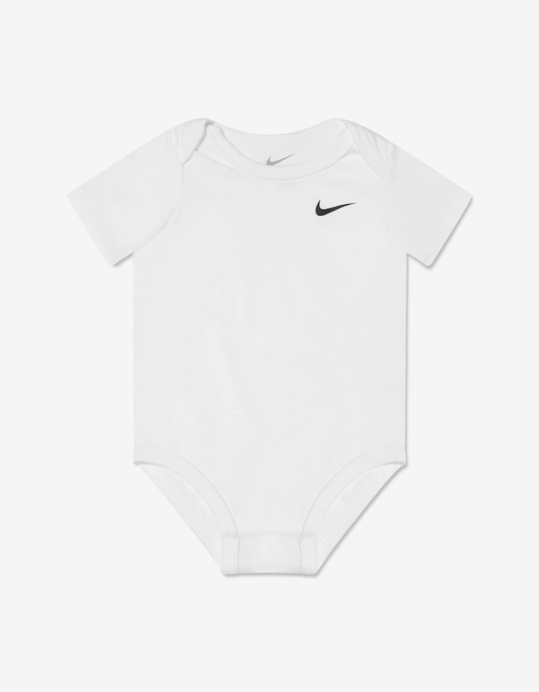 Baby Boys 3 Pack Swoosh Bodysuit Set in Black