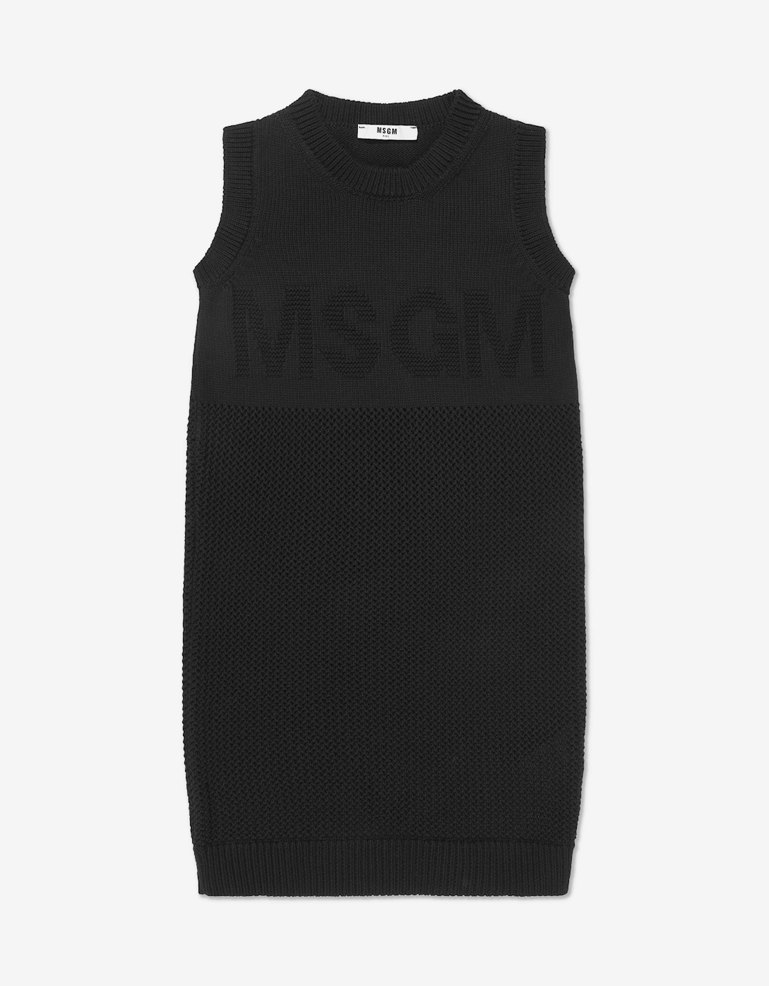 Girls Tank Top Logo Dress in Black, 5 of 4