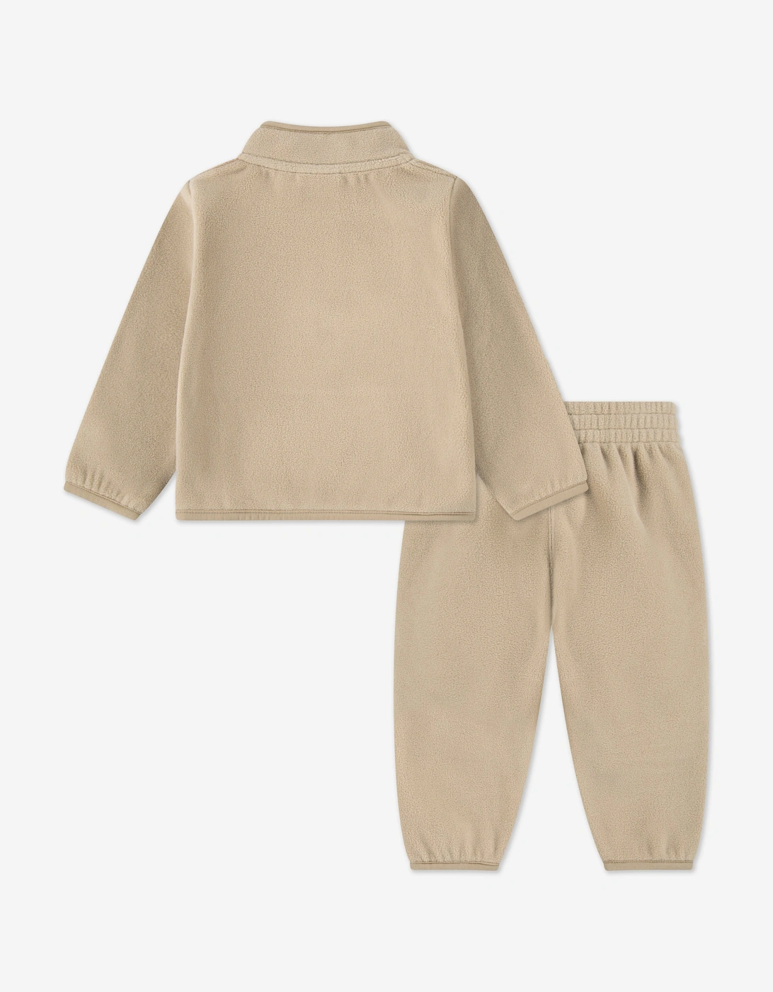 Boys Lifestyle Essential 1/2 Zip Tracksuit in Beige