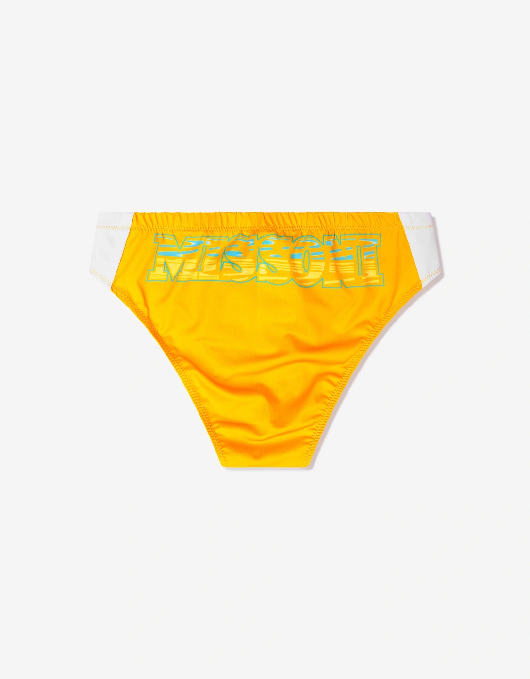 Boys Logo Swimming Briefs in Multicolor